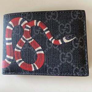 Kingsnake print GG Supreme wallet